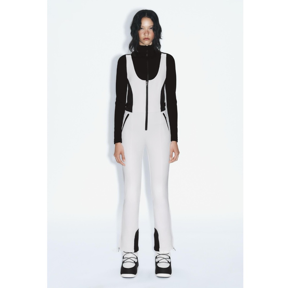 NWT Zara Ski Collection Jumpsuit Snow Windproof Waterproof Recco Tech Size S